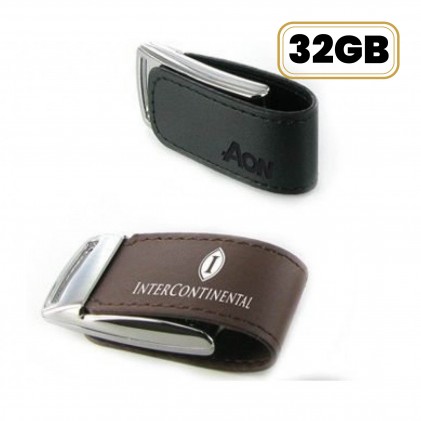 Pen Drive Couro 32GB Personalizado