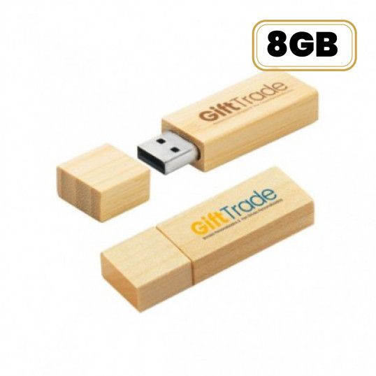 Pen Drive  Bambu Com Tampa  8GB Personalizado