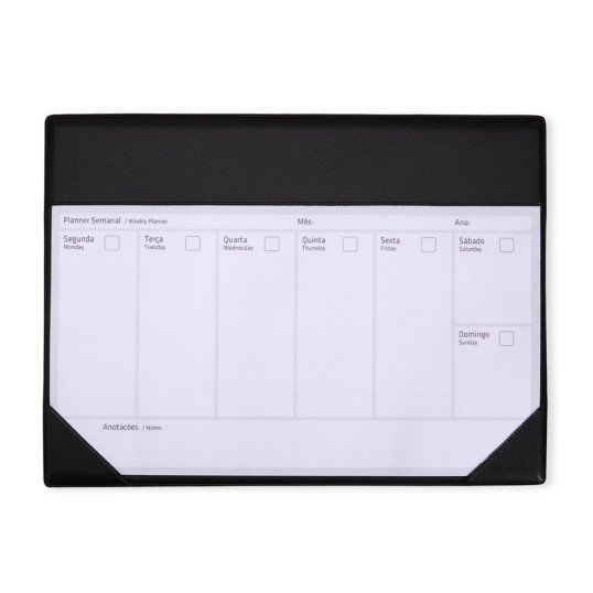 Planner Semanal de Mesa Personalizada