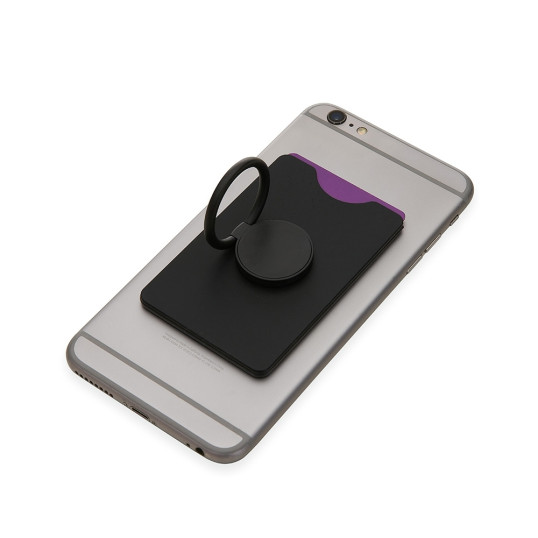 Porta Cartões em Silicone com Suporte Personalizada