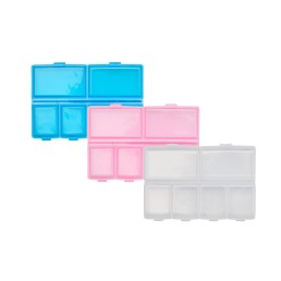 PORTA COMPRIMIDOS EM PLÁSTICO COM 6 COMPARTIMENTOS PERSONALIZADO