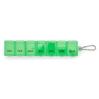Porta comprimidos semanal em plástico com 7 divisórias Personalizado Porta comprimidos semanal em plástico com 7 divisórias Personalizado