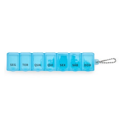 Porta comprimidos semanal em plástico com 7 divisórias Personalizado Porta comprimidos semanal em plástico com 7 divisórias Personalizado