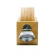 PORTA COPOS EM BAMBU COM ABRIDOR DE GARRAFAS Personalizado PORTA COPOS EM BAMBU COM ABRIDOR DE GARRAFAS Personalizado