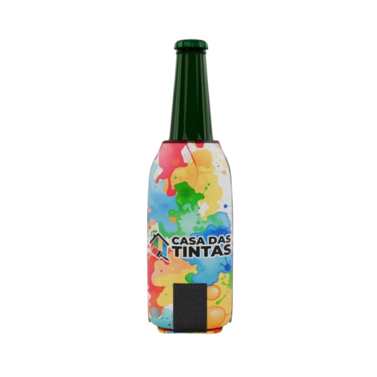 Porta Long Neck com Velcro em Neoprene Personalizada