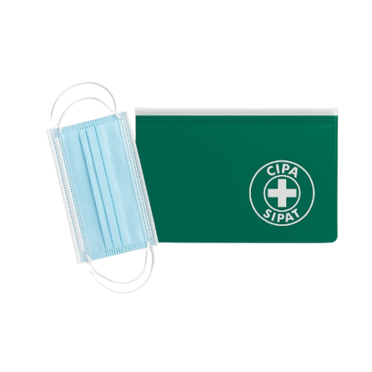 Porta Máscara com Fechamento Zip Personalizada