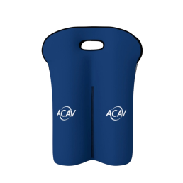 Porta Vinho Duplo em Neoprene Personalizado