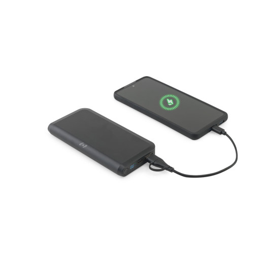 Power Bank Bateria Carregador Indução Abs Reciclado 10000 mAh Personalizada