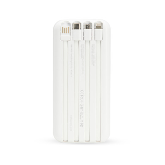 Power Bank Carregador Com Indução e Cabo Personalizada