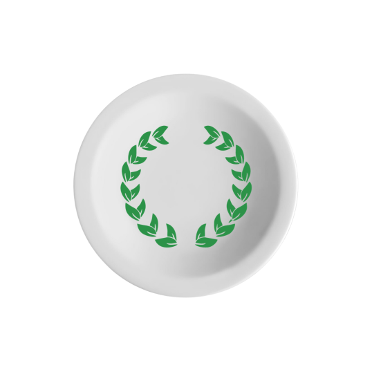 Prato De Porcelana Fundo Personalizado