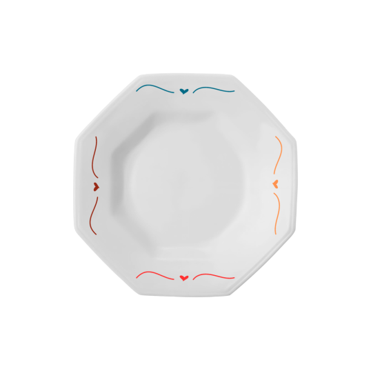 Prato de Porcelana Fundo Personalizado