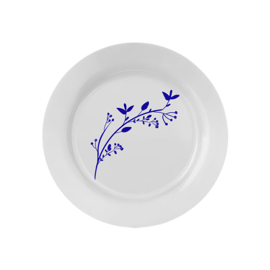 Prato De Vidro Raso Temperado Personalizado
