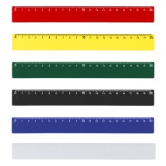 Régua Plástica Colorida 20 cm Personalizada