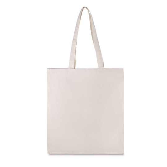 Sacola Em Algodão Cru Com Base Plana Personalizada