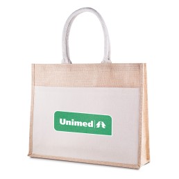 Sacola em Algodão e Juta Personalizada
