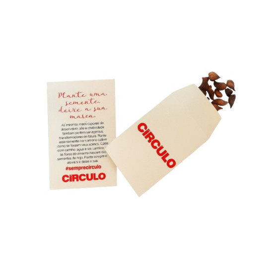 Semente com Envelope em papel Reciclado Personalizado
