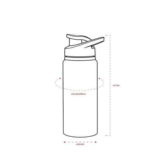Squeeze Alumínio Sublimatico 650 ml Personalizado