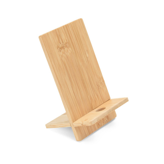 Suporte em Bambu para Celular Personalizado