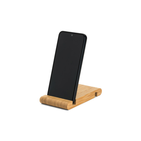 Suporte em Bambu para Celular e Tablet Personalizado