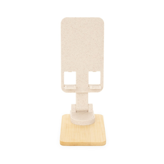 Suporte para Celular Retratil com Base em Bambu Personalizado