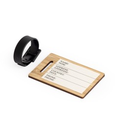 Tag Identificador de Bagagem em Bambu Personalizado