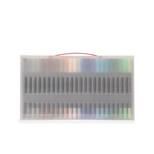 Kit Canetinhas Ponta Dupla 120 Cores Personalizada