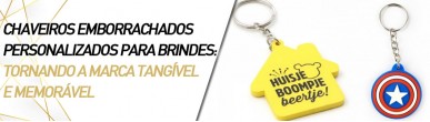 Chaveiros Emborrachados Personalizados para Brindes: Tornando a Marca Tangível e Memorável